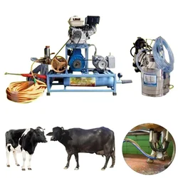 Single Bucket (25L) Milking Machine with 3HP Motor and 6.5HP Engine